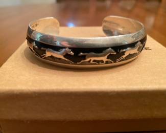 B. WEBB NAVAJO STERLING SILVER 