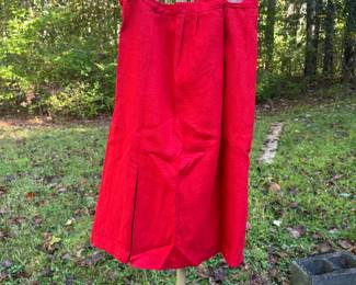 Sears Roebuck Red Long Skirt