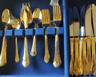 Gold Plated Flatware