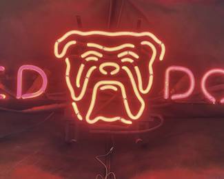Vintage 1994 Red Dog Neon Beer Sign