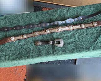 Belts With Sterling Silver Accents