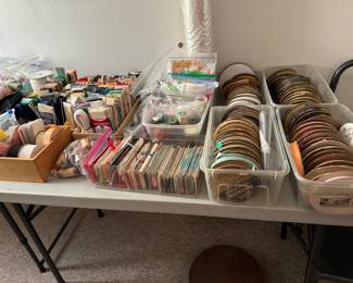 Vintage sewing hem, seam binding