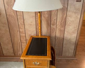 End table with lamp