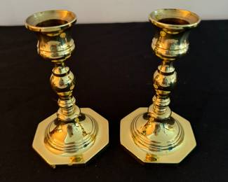 Baldwin brass candlesticks 