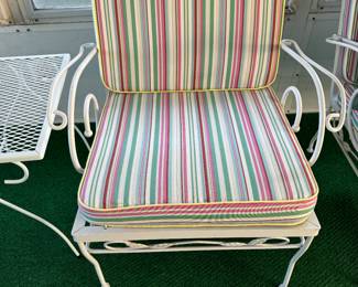 Vintage wrought iron chairs