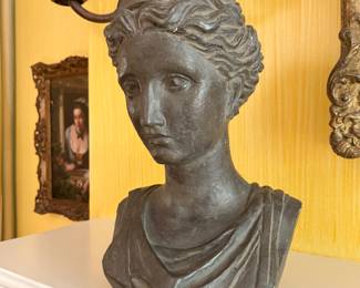 Elegant reproduction Roman busts