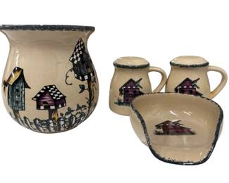 Home Garden Party Birdhouse Kitchen Set