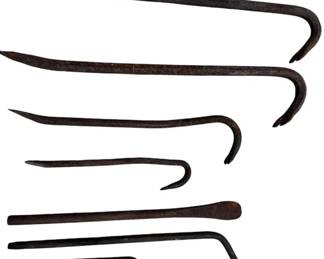 Assorted Cast Iron Pry Bars