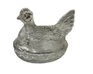 Glass Nesting Hen