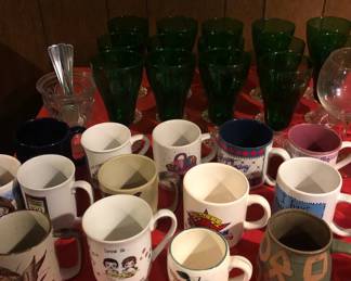 MUGS & BLUE GLASSES