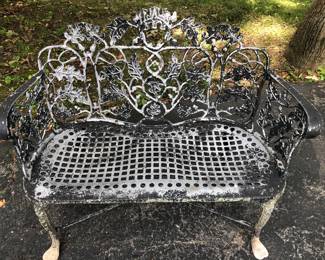 WROUGHT IRON BENCH