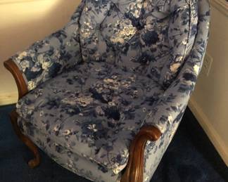 FLORAL SIDE CHAIR