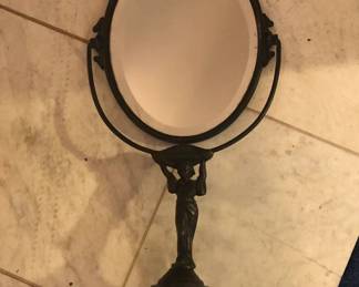GOLDEN MFG. CHICAGO ART NOUVEAU ORNATE VANITY MIRROR
