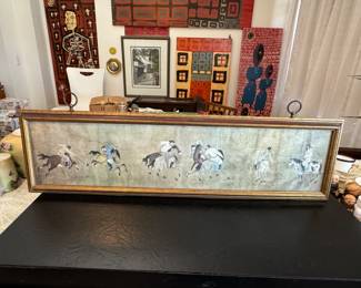 Polo Players by Li Ling Print 30.5x8.5
