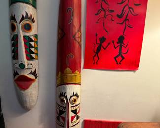 African masks, $10 ea.