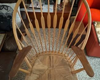 Hans Wegner pp550 Peacock chair, needs minor repair, $1,600.00