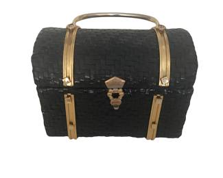 VINTAGE CROSS WEAVE HANDBAG 