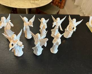 ceramic angel orchestra (8), $50.00
