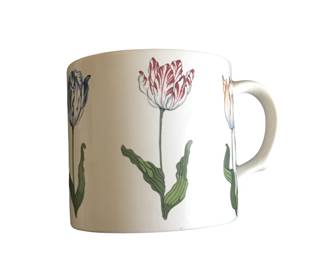 TIFFANY & C0  TIFFANY TULIPS MUG, DISCONTINUED. 