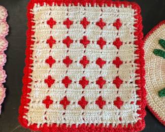 pot holders, $6.00 ea.