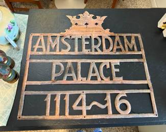 ✨ Miami History Buffs! ✨ Check out this sign from the Amsterdam Palace apartment building, which stood proud before transforming into the iconic Versace Mansion. A piece of local history that connects us to Miami's vibrant past! 🏛️🌴$3,500.00