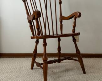 Really comfortable high backed maple chair. 