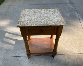 Marble Top Kitchen Cart