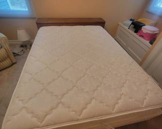 In Excellent  Condition Queen Size Bed Includes Mattress, Boxspring Frame And Headboard 