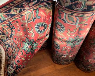 Have I mentioned the beautiful RUGS? Matching Wool Runners.