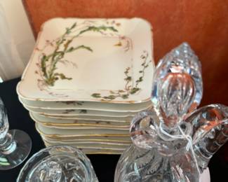 Vintage Haviland China Dessert Plate Set