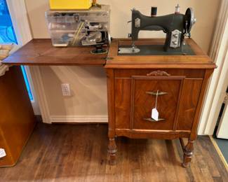 White Rotary Antique Sewing Machine