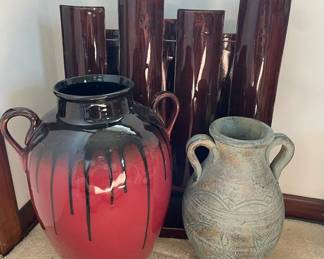 Pair Of Vases With Modern Decor