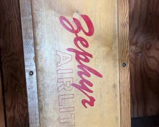 Vintage Zephyr Airlite Wooden Crawler Mechanics Creeper Garage Auto Memorabilia