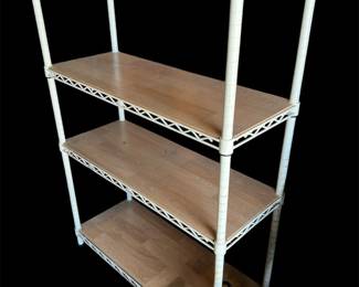 White Metal 4Tier Shelving Unit