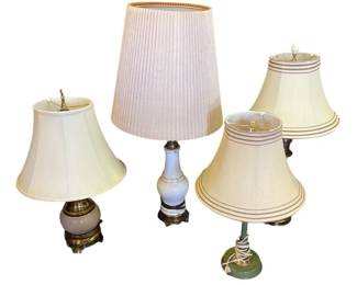Grouping Of Four Elegant Lamps