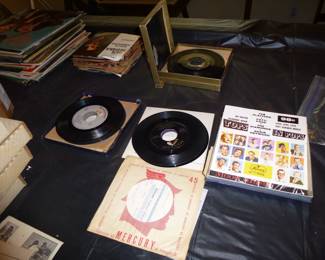 we have 45s records and  record albums