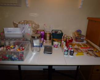 MANY "FUN STUFF" ITEMS IN THE CRAFT ROOM