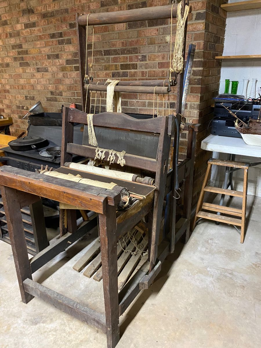 You don’t see these at many estate sales! This is a handmade weaver, a true antique indeed!