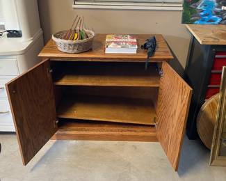 Custom built, all wood cabinet. $25