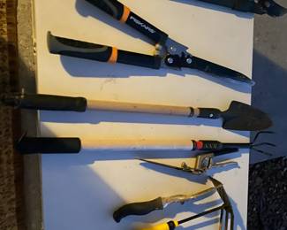 Hand gardening tools. 