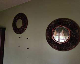 Pair wall mirrors