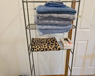 Over the toilet rack