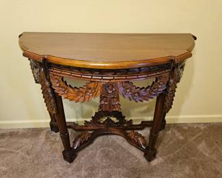 Carved console table 