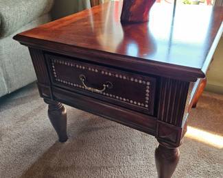 Solid wood end table 
