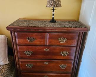 Solid wood dresser