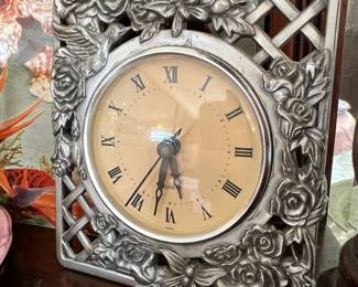 Rose Trellis Mantle Clock