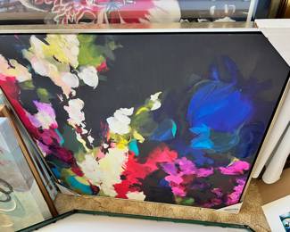 Floral Framed Canvas Wall Art by Monica Lee