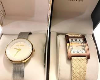 Steve Madden Minimalist Ladies Watch, Anne Klein Rose Gold Tone with Cream Braided Leather Ladies Watch