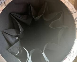 Paris Themed Storage Ottoman