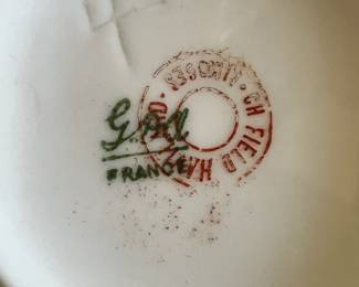 GOA France Haviland Limoges White with Gold Dinnerware Set